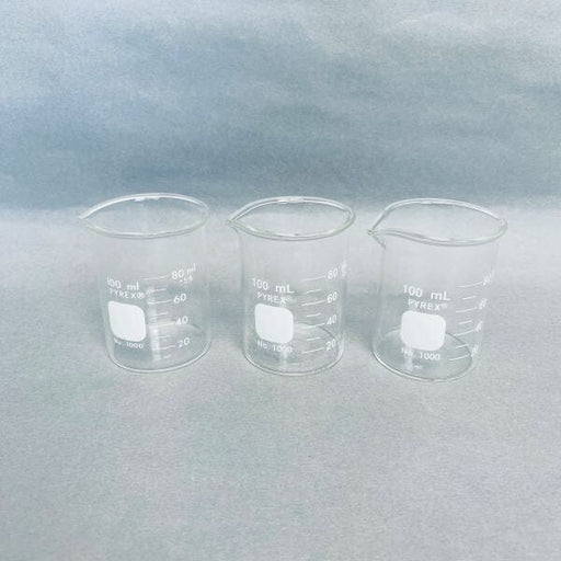 Corning Glass Beaker 100 ml Glass 3 Beakers Other Corning