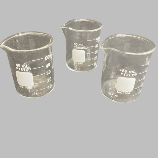 Corning Glass Beaker 50 ml 3 Beakers Other Corning