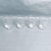 Corning Graduated Beaker 400 ml Pyrex Griffin Glass Lot of 4 Beakers Corning