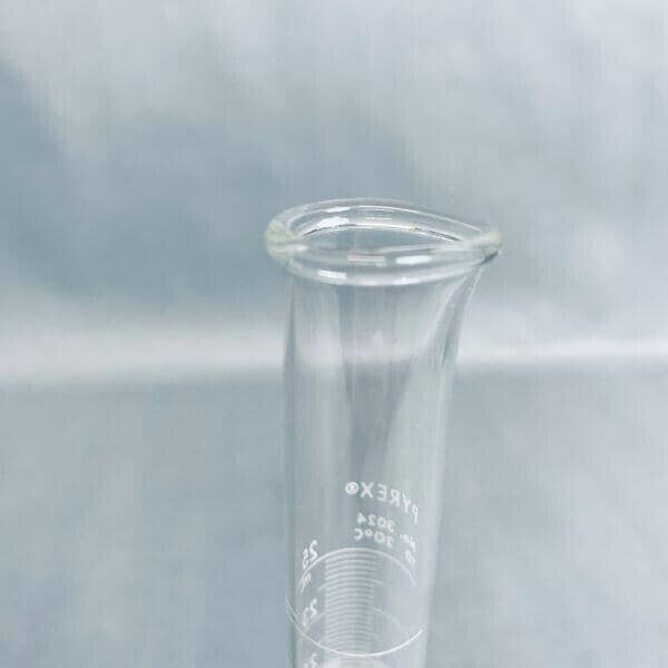 Corning Graduated Cylinder 25 ml Pyrex Glass Set of 5 Cylinders Glassware Corning