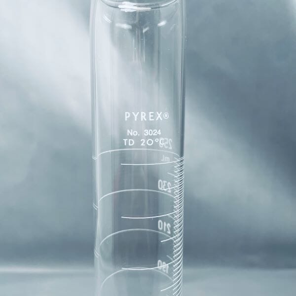 Corning Graduated Cylinder 250 ml Pyrex Glass Other Corning