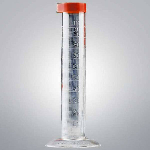 Corning Graduated Cylinder with Dust Cap 100 ml - Lot of 6 Cylinders Lab Consumables::Tubes, Vials, and Flasks Corning