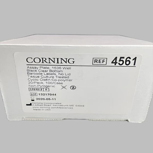 Corning Microplate 1536 Well Barcoded Cyclic Olefin Sealed 20 Plates Lab Consumables::Storage and Culture Plates Corning