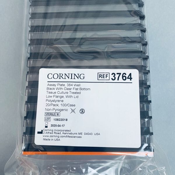 Corning Microplate 384 Well Clear Bottom Sealed Pack of 20 Plates Microplates Corning