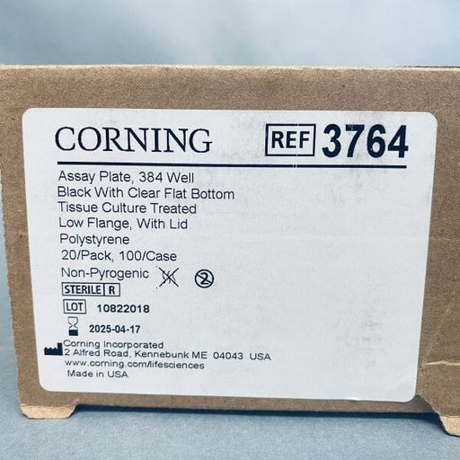 Corning Microplate 384 Well Clear Bottom Sealed Pack of 20 Plates Microplates Corning
