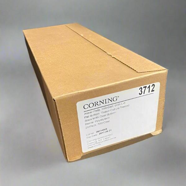 Corning Microplate 384 Well with Lid PS Flat Bottom 20 Plates Lab Consumables::Storage and Culture Plates Corning