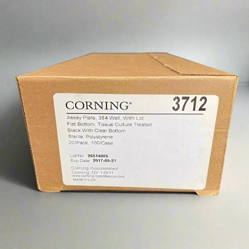 Corning Microplate 384 Well with Lid PS Flat Bottom 20 Plates Lab Consumables::Storage and Culture Plates Corning