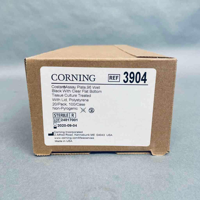 Corning Microplate 96 Well with Lid Clear Bottom PS Case of 100 Plates Petri Dishes/Culture Plates Corning