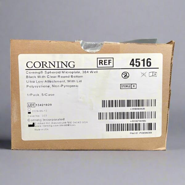 Corning Microplate with Lid 384 Well 90 ul PS Round Bottom 5 Plates Lab Consumables::Storage and Culture Plates Corning