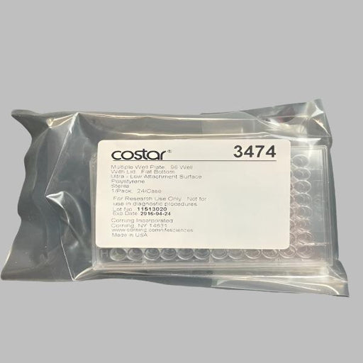 Corning Microplate with Lid 96 Well 360 ul PS Sterile Indiv Sealed 24 Plates Lab Consumables::Storage and Culture Plates Corning