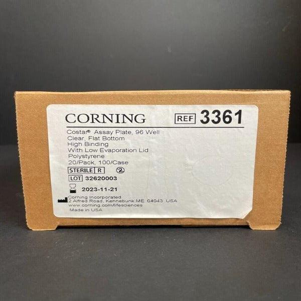 Corning Microplate with Lid 96 Well Flat Bottom 40 Plates Lab Consumables::Storage and Culture Plates Corning