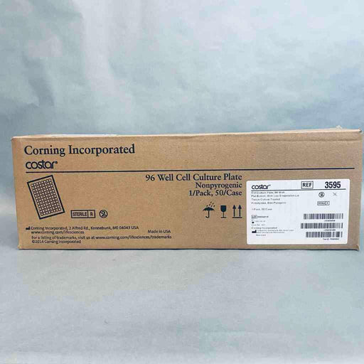 Corning Microplate with Lid 96 Well Flat Bottom Polystyrene Individually Sealed Case of 50 Plates Petri Dishes/Culture Plates Corning