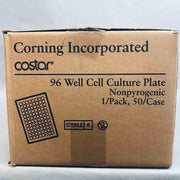 Corning Microplate with Lid 96 Well Flat Bottom Polystyrene Individually Sealed Case of 50 Plates Petri Dishes/Culture Plates Corning