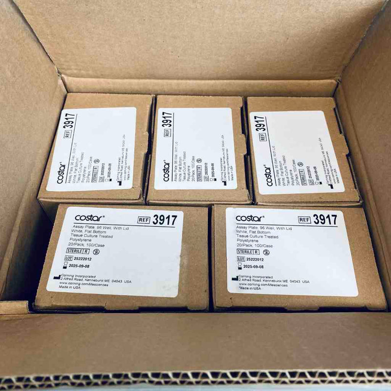 Corning Microplate with Lid 96 Well TC-Treated Polystyrene Case of 100 Plates Petri Dishes/Culture Plates Corning