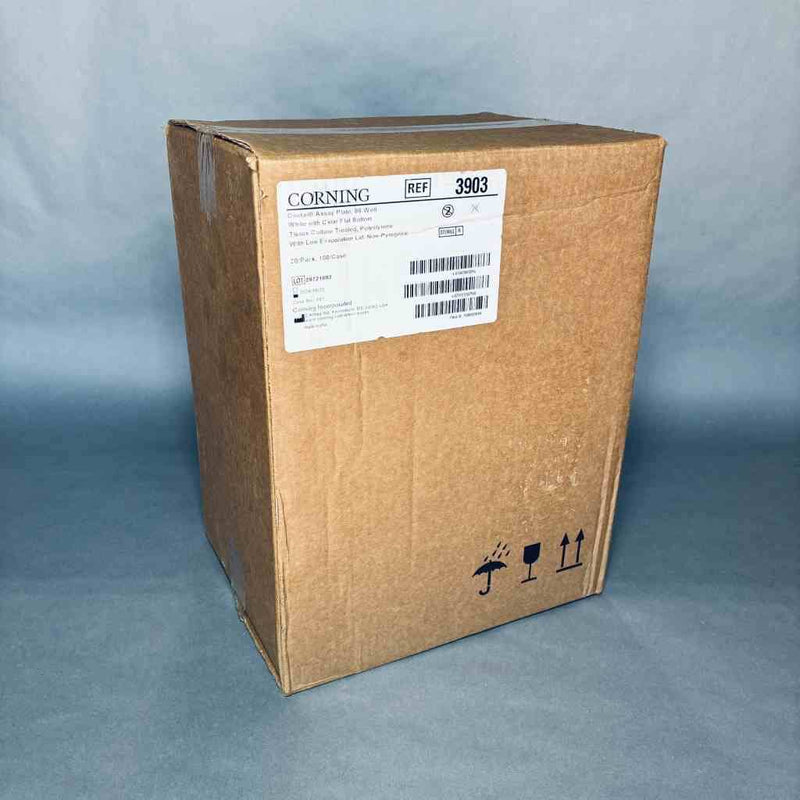 Corning Microplate with Lid 96 Well White Polystyrene Sterile Case of 100 Plates Microplates Corning