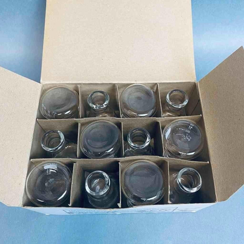 Corning Narrow Mouth 25 ml Flasks with Heavy Duty Rim - Set of 12 Flasks Lab Flasks Corning