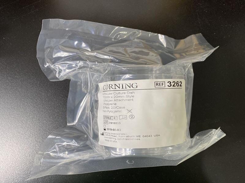 Corning 3262 Petri Dish Ultra Low Attachment 100x20mm Sealed 20
