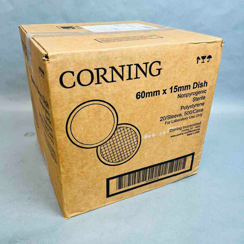 Corning Petri Dishes Vented with Lids 60 x 15 mm TC Treated 500 Dishes Petri Dishes/Culture Plates Corning