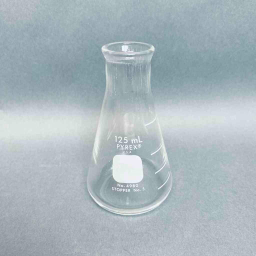 Corning Pyrex 125 ml Erlenmeyer Flask Narrow Mouth - Lot of 12 Flasks Lab Flasks Corning