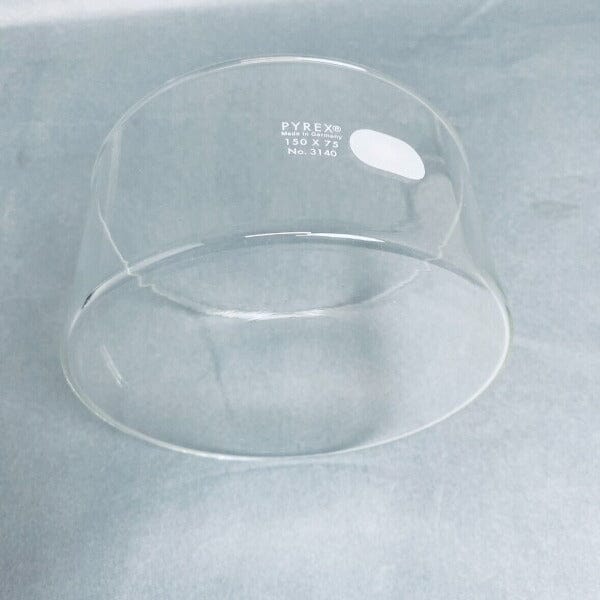 Corning Pyrex Crystalizing Dish 1200 ml 150 x 75 mm with Heavy Duty Rim 2 Dishes Glassware Corning