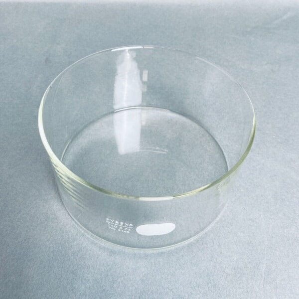 Corning Pyrex Crystalizing Dish 1200 ml 150 x 75 mm with Heavy Duty Rim 2 Dishes Glassware Corning