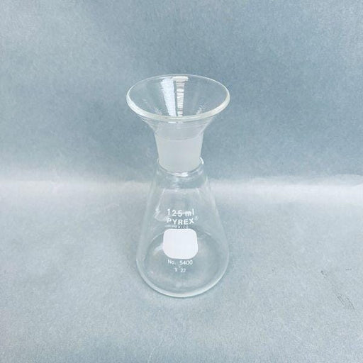 Corning PYREX Determination Flask Only 125 ml Lot of 2 Flasks Glassware Corning