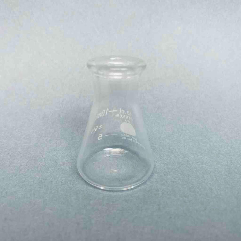 Corning Pyrex Erlenmeyer Flask 10 ml Heavy Duty Lot of 3 Flasks Lab Flasks Corning