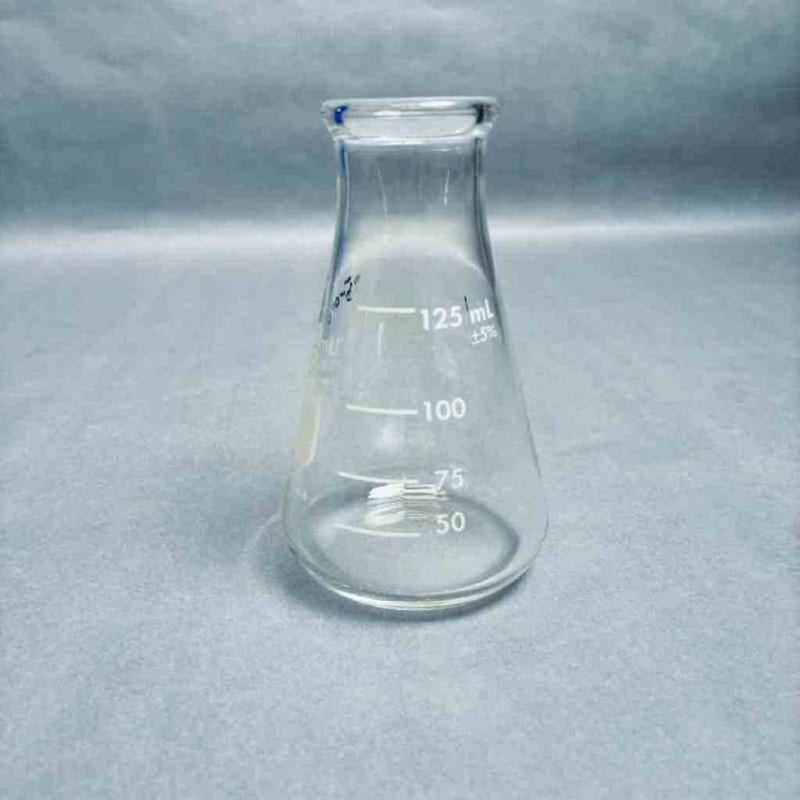 Corning PYREX Erlenmeyer Flask 125 ml Wide Mouth Heavy Duty Rim Lot of 10 Flasks Lab Flasks Corning