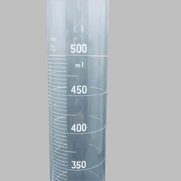 Corning Pyrex Graduated Cylinder 500 ml Single Scale Total of 2 Cylinders Glassware Corning