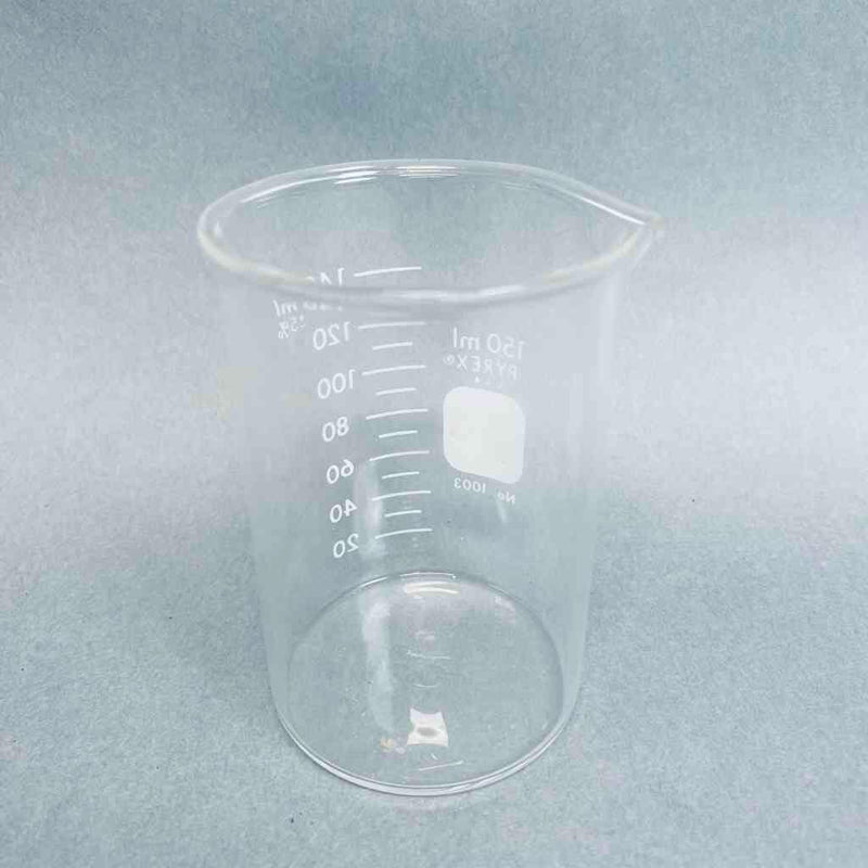 Corning Pyrex Heavy Wall Griffin Beaker 150 ml Lot of 6 Flasks Beakers Corning