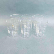 Corning Pyrex Heavy Wall Griffin Beaker 150 ml Lot of 6 Flasks Beakers Corning