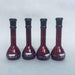 Corning Pyrex Low Actinic Volumetric Flask 10 ml Red Lot of 4 Flasks Glassware Corning