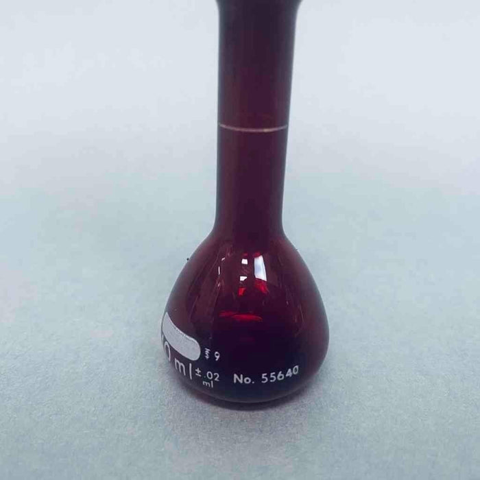 Corning Pyrex Low Actinic Volumetric Flask 10 ml Red Lot of 4 Flasks Glassware Corning
