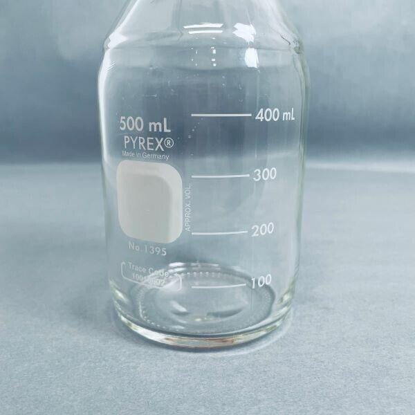 Corning Pyrex Media Storage Bottle 500 ml with Cap Total of 10 Bottles Lab Consumables::Reagent and Storage Bottles Corning