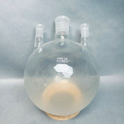 Corning Pyrex Round Bottom Flask Vertical 3 Neck Heavy Wall 5L CN 45/50 SN 24/40 Glassware Corning