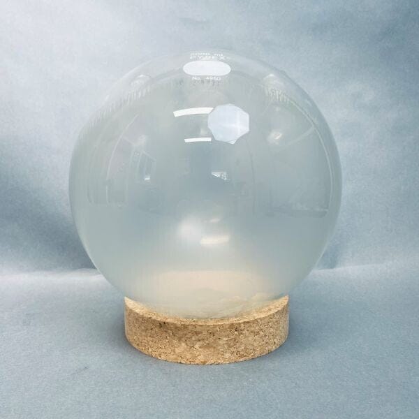 Corning Pyrex Round Bottom Flask Vertical 3 Neck Heavy Wall 5L CN 45/50 SN 24/40 Glassware Corning