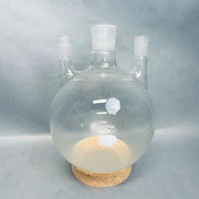 Corning Pyrex Round Bottom Flask Vertical 3 Neck Heavy Wall 5L CN 45/50 SN 24/40 Glassware Corning