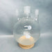 Corning Pyrex Round Bottom Flask Vertical 3 Neck Heavy Wall 5L CN 45/50 SN 24/40 Glassware Corning