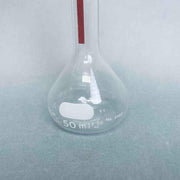 Corning Pyrex Volumetric Flask Class A Lifetime Red 50 ml Lot of 7 Flasks Lab Flasks Corning