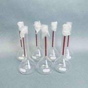 Corning Pyrex Volumetric Flask Class A Lifetime Red 50 ml Lot of 7 Flasks Lab Flasks Corning