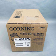 Corning Storage Bottle 150 ml Plug Seal Cap Sterile Polystyrene Lot of 48 Bottles Bottles Corning