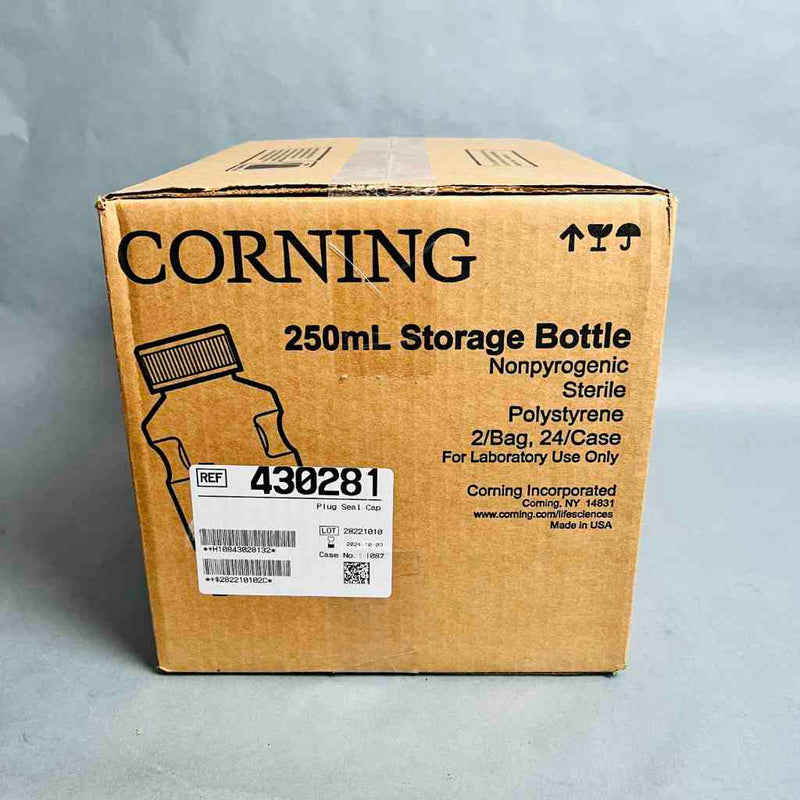Corning Storage Bottle 250 ml Easy Grip Sterile Case of 24 Bottles Bottles Corning