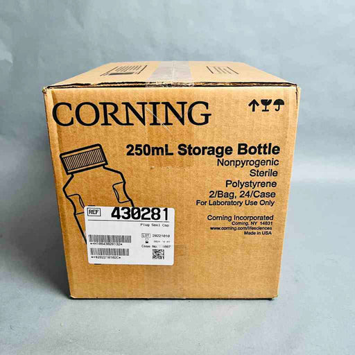 Corning Storage Bottle 250 ml Easy Grip Sterile Case of 24 Bottles Jars & Reagent Bottles Corning