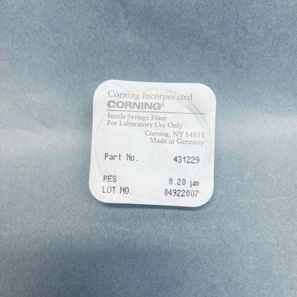 Corning Syringe Filter 28 mm PES 0.2 um Sterile Lot of 48 Filters Filters Corning