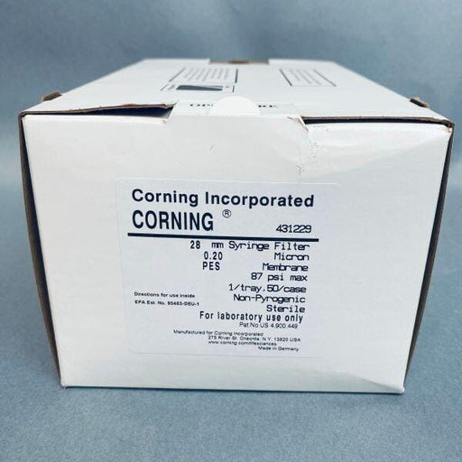 Corning Syringe Filter 28 mm PES 0.2 um Sterile Lot of 48 Filters Filters Corning