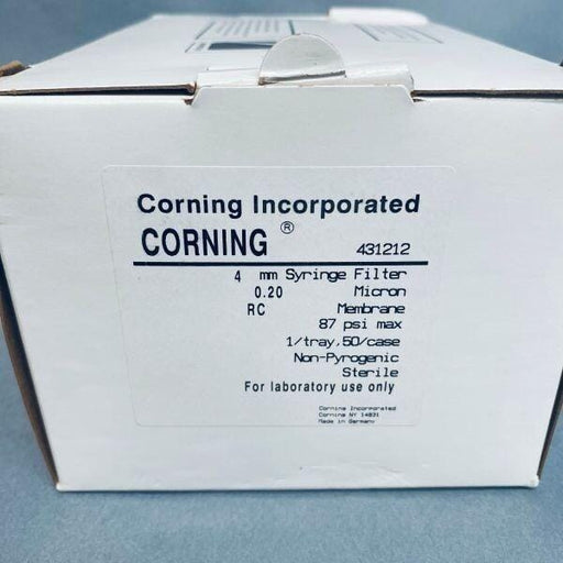 Corning Syringe Filter 4 mm RC Membrane 0.2 um Sterile Pack of 50 Filters Filters Corning