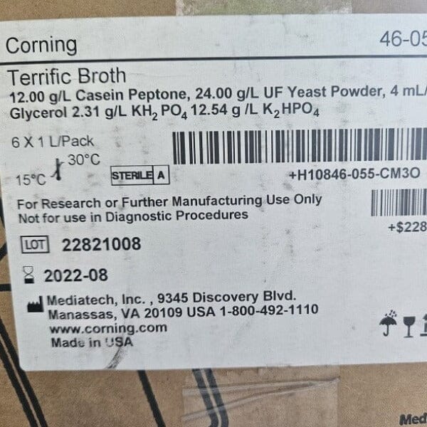 Corning Terrific Broth 1 L Case of 6 Bottles Other Corning