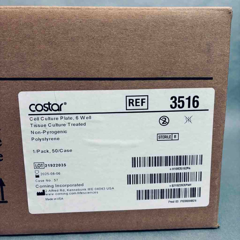 Costar Culture Microplate with Lid 6 Well Indiv Sealed Lot of 44 Plates Petri Dishes/Culture Plates VWR