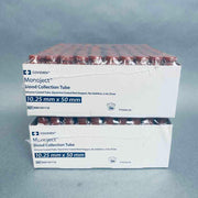 Covidien Monoject Blood Collection Tube 2 ml 10.25 mm x 50 mm 2 Packs of 100 Tubes Each Blood Collection Tubes Covidien