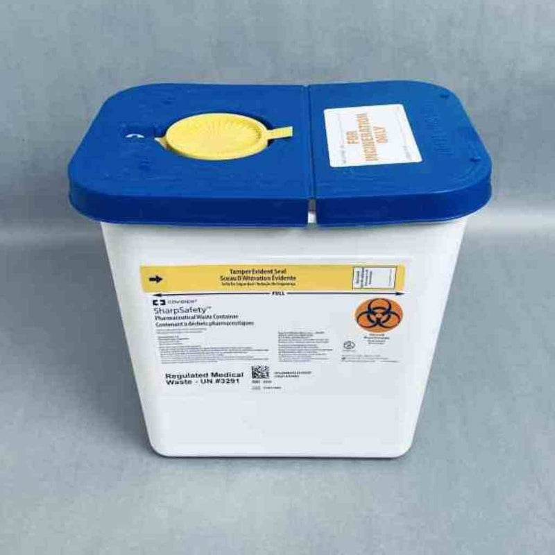 Covidien Sharps Waste Container 2 Gallon with Lid Case of 20 Containers Sharps Containers Covidien